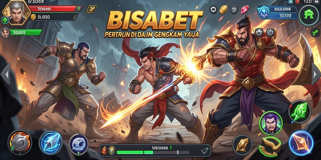 Gameplay <strong>BISABET</strong> menampilkan pertarungan yang sengit dan karakter yang dinamis.