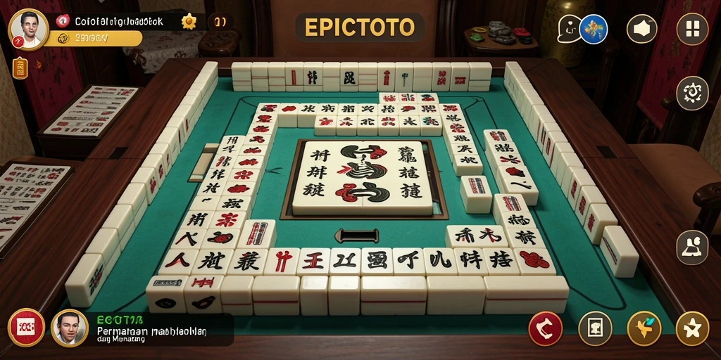 Tampilan menarik dari gameplay EPICTOTO yang menampilkan Mahjong.