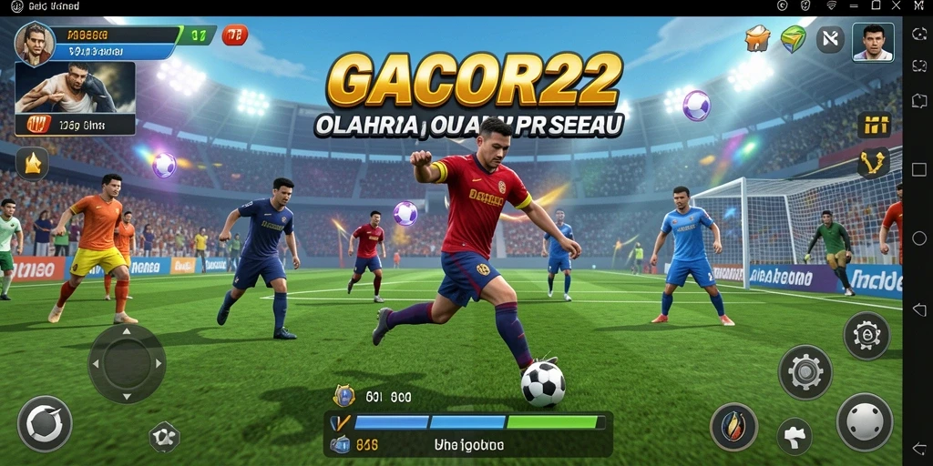 Tampilan utama gameplay GACOR22 dalam aksi olahraga.