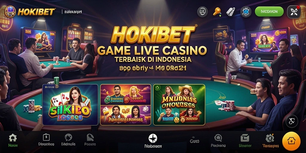 Tangkapan layar dari gameplay HOKIBET di Live Casino yang mendebarkan.