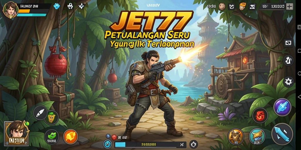 Screenshot gameplay JET77 menampilkan aksi menegangkan dalam petualangan seru.