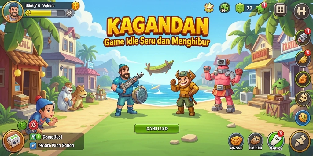 Tampilan gameplay KAGANDAN yang menghadirkan keseruan Idle.