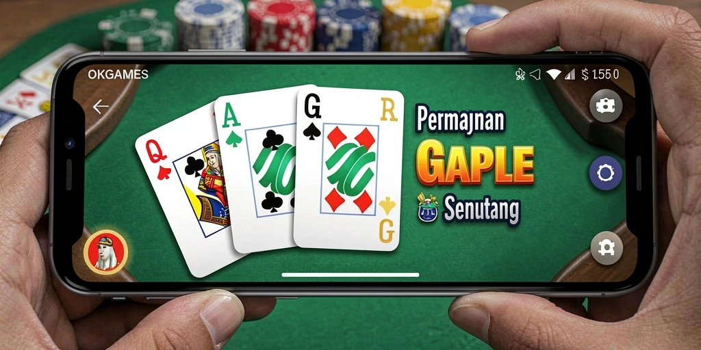 Gameplay seru Gaple di OKGAMES dengan tampilan menarik.