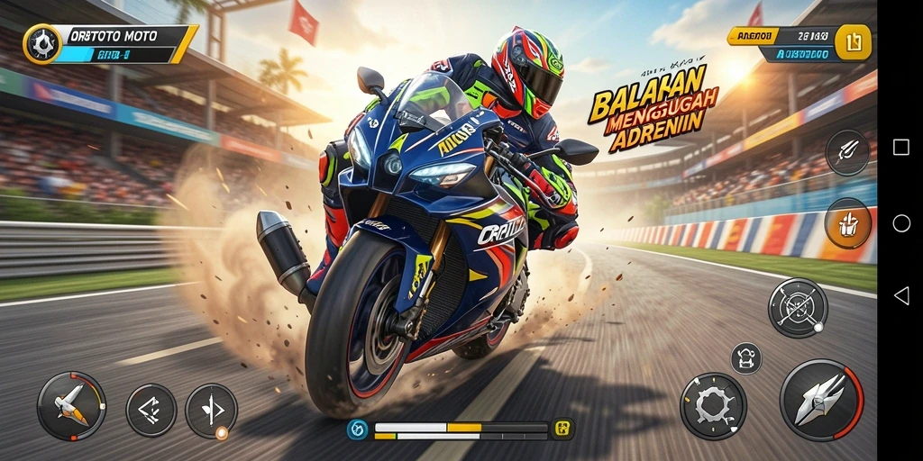 Tampilan gameplay ORISTOTO yang mendebarkan dan menantang.