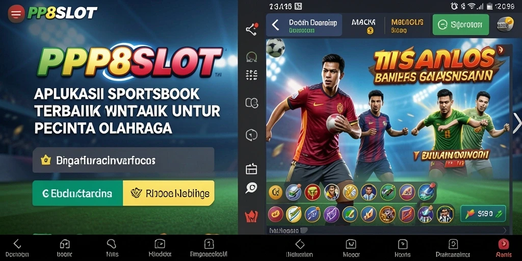 Tangkapan layar PP8SLOT menunjukkan antarmuka taruhan olahraga yang intuitif.