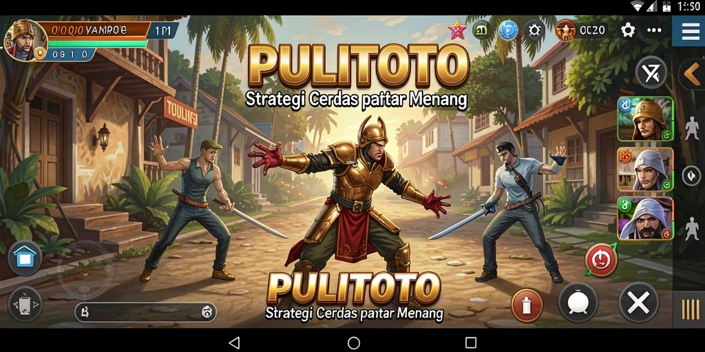 Screenshot gameplay PULITOTO menampilkan aksi strategi yang mendebarkan.