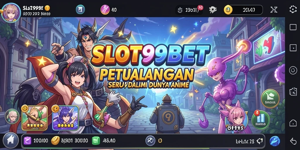 Tampilan menarik gameplay SLOT99BET dengan nuansa Anime yang kental.