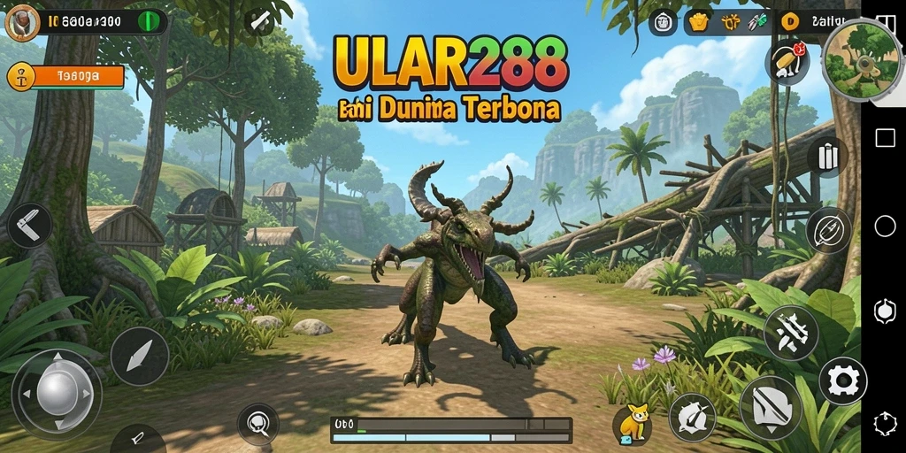Tampilan gameplay ULAR288 yang menakjubkan di dunia terbuka.