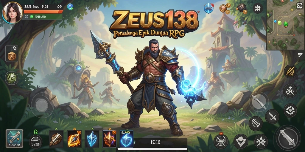Tampilan permainan ZEUS138 dengan aksi pertarungan yang mendebarkan.